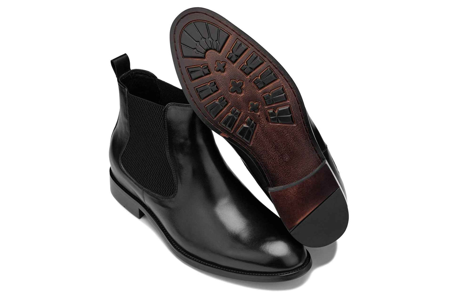 CALTO - Y72230 - 2.8 Inches Taller (Black) - Chelsea Boots Tallmenshoes.com