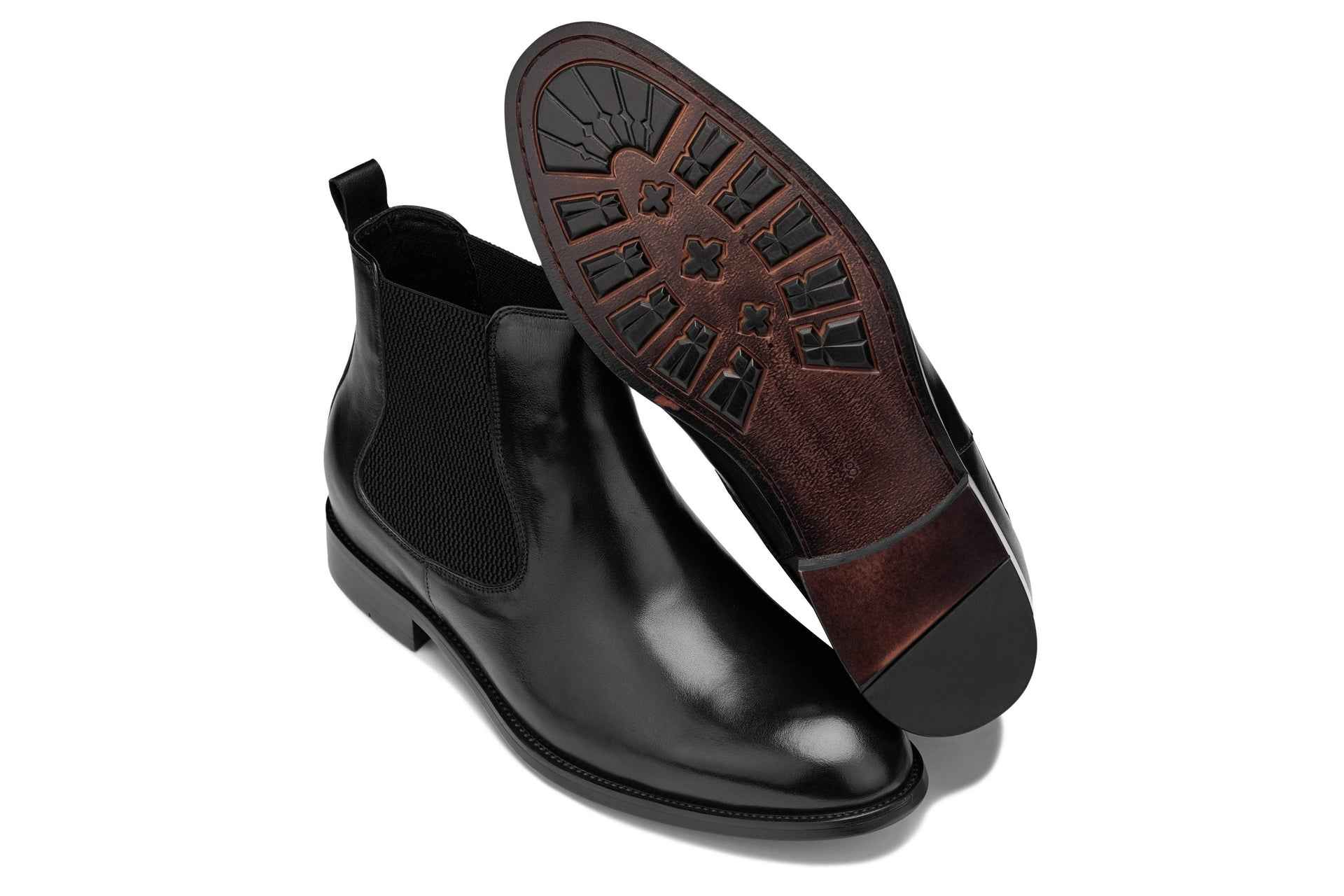 CALTO - Y72230 - 2.8 Inches Taller (Black) - Chelsea Boots Tallmenshoes.com