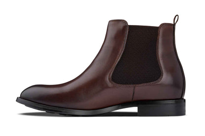 CALTO - Y72231 - 2.8 Inches Taller (Coffee Brown) - Chelsea Boots Tallmenshoes.com