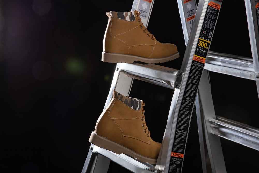 CALTO - YH7830 - 3.2 Inches (Khaki) - Nubuck Boots Tallmenshoes.com