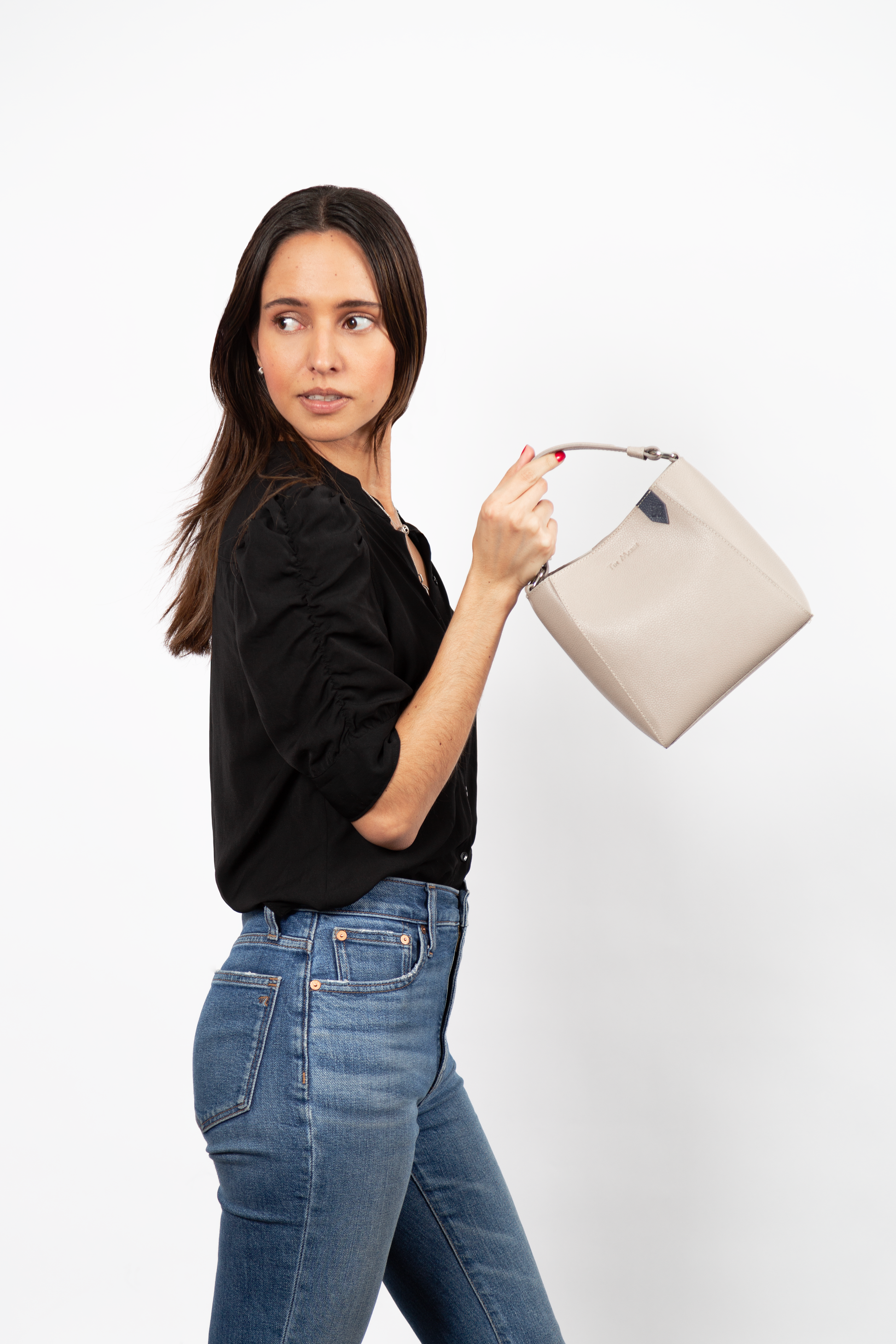 Yaya Leather Bucket Bag Tin Marin Brand