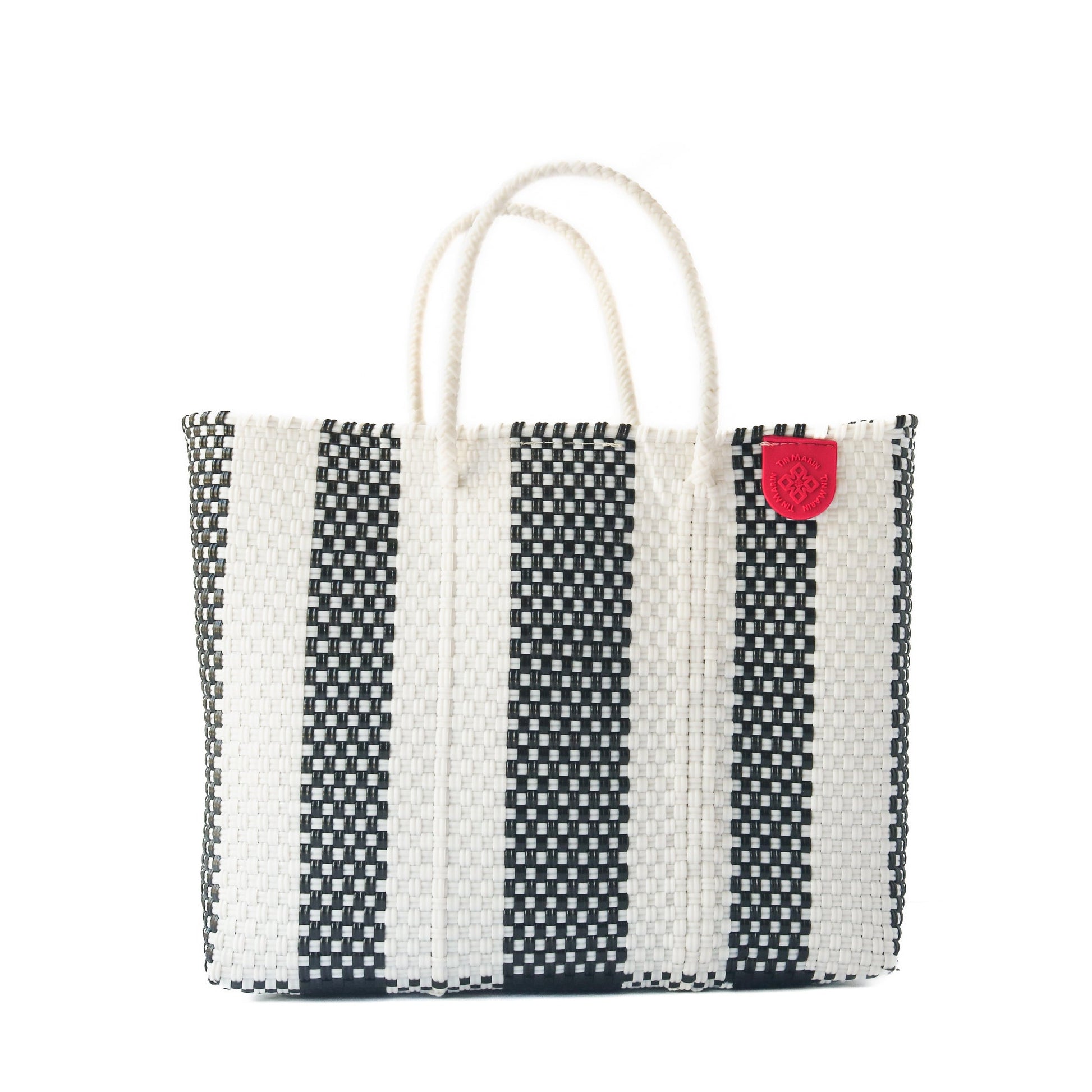 Zebra Medium Woven Resort Crossbody Bag Tin Marin Brand