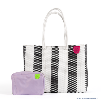 Zebra Woven Super Tote Tin Marin Brand