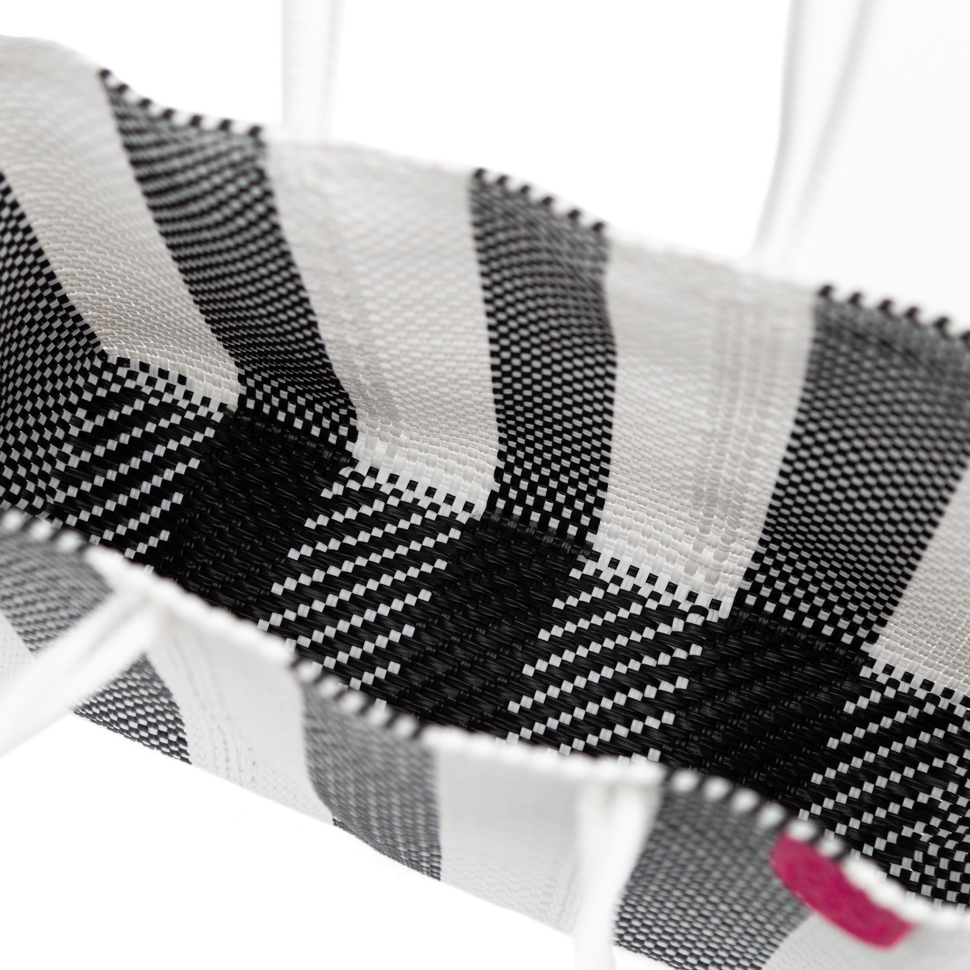 Zebra Woven Super Tote Tin Marin Brand