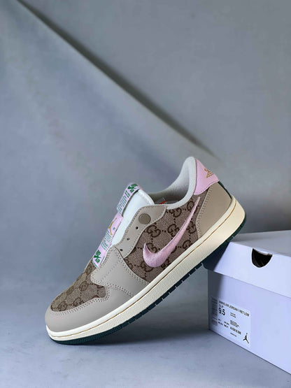 Custom GG x Air Jordan 1 Retro Low Slip AJ1 AV3918-398