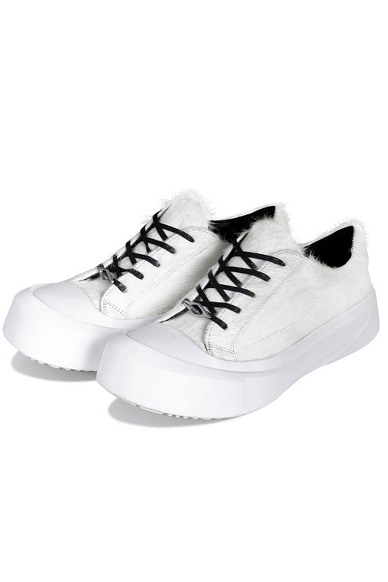 Suede Platform Distressed Sneakers - Wolvess