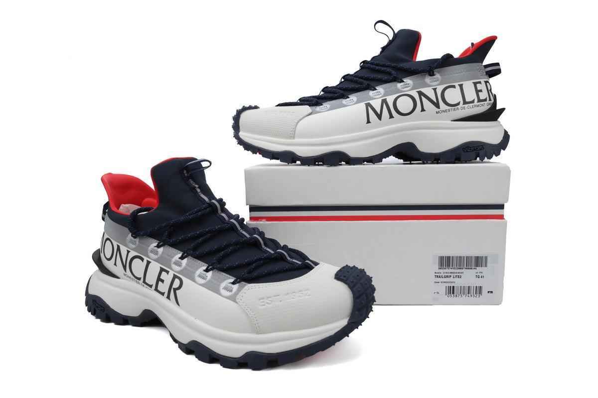 Custom MNC White Blue Red Sneakers M3457P70