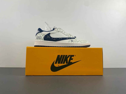 Custom Travis Scott x LV x Air Jordan 1 Low OG SJ2968-004