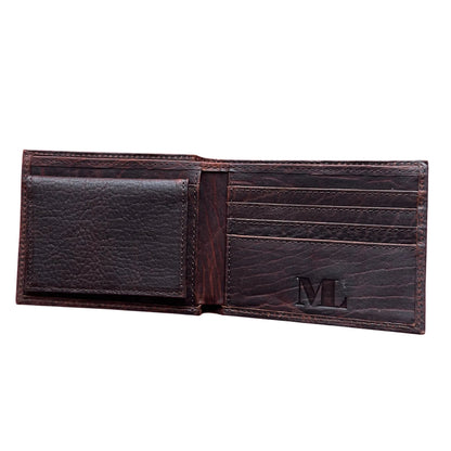 Full-grain Bifold Leather Wallet With RFID MiamiLeathers.com