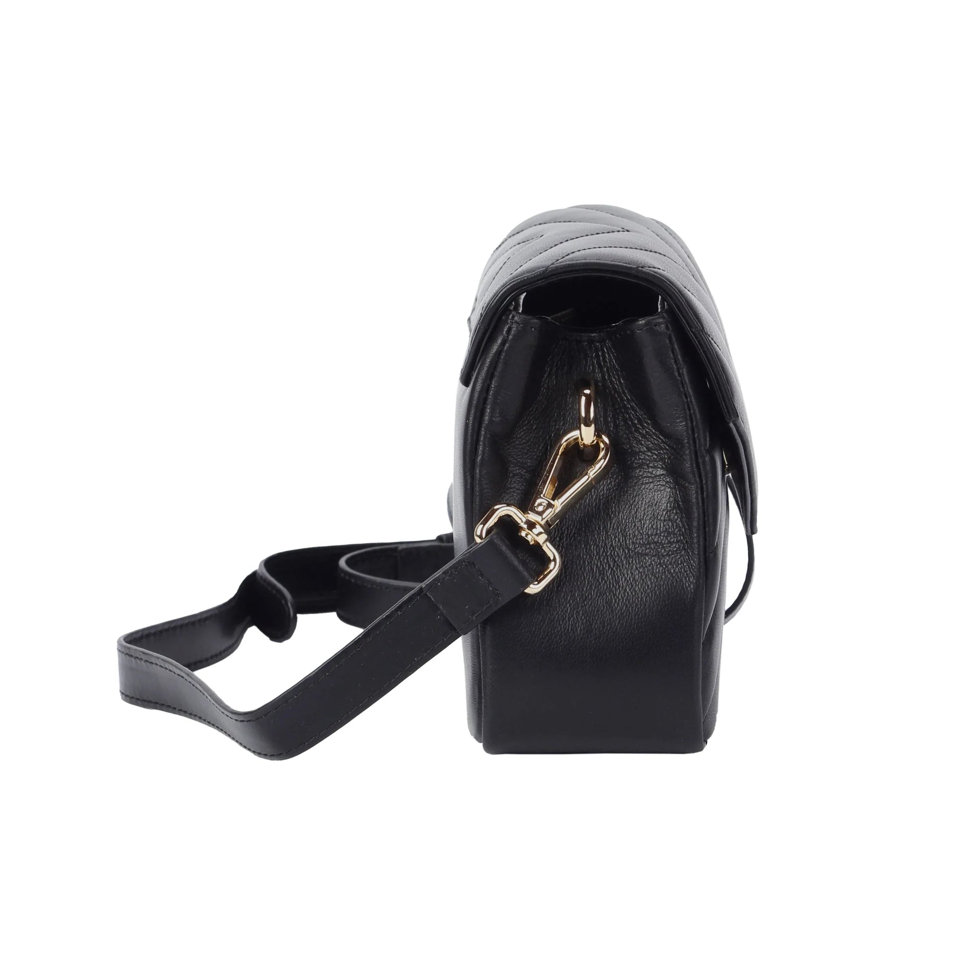 Soft Lambskin Mini Flap Crossbody Bag – Quilted Leather Shoulder Purse MiamiLeathers.com