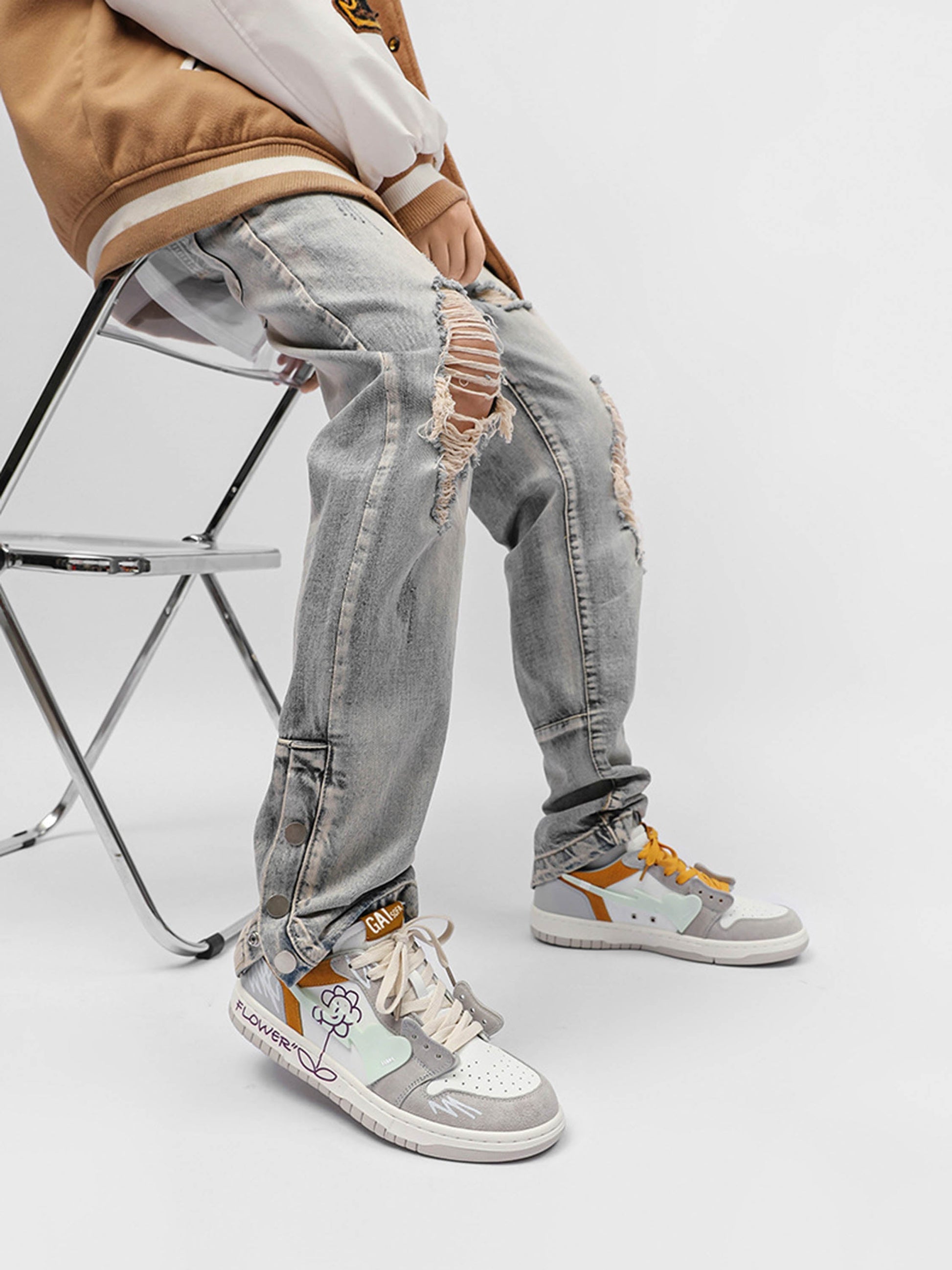 Floral Street Skater Sneakers - Wolvess