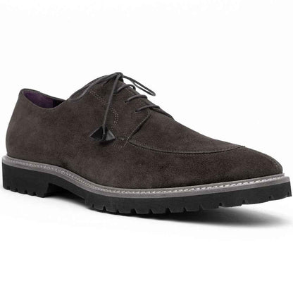 26-220-GRY CAMPO Sueded Goatskin Lace Up, Grey Zelli Italia