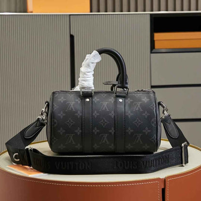 New Fashion Bags LV Monogram Eclipse Reverse Keepall 25