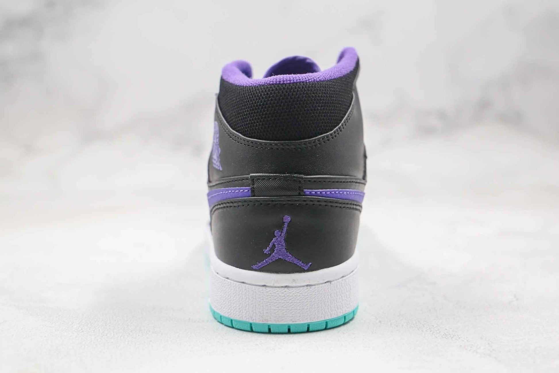 Custom Air Jordan 1 Purple Mid High Q