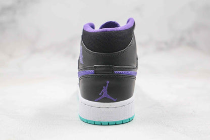 Custom Air Jordan 1 Purple Mid High Q