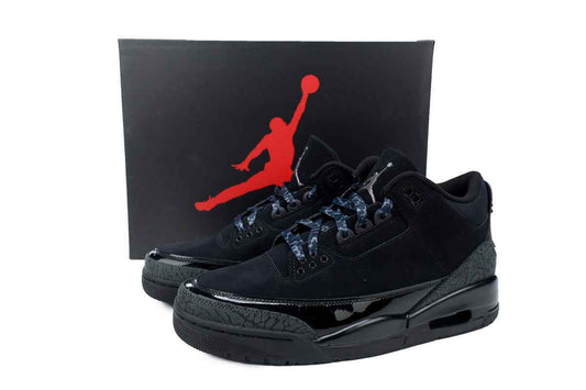 Custom Air Jordan 3 Retro 'Black Cat' CT8532-001