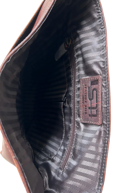 Cambridge Full-Grain Leather Crossbody – Smooth, Rich Color & Classic Style MiamiLeathers.com