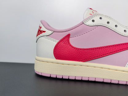 Travis Scott × AJ1 Low "Shy Pink" air jordan