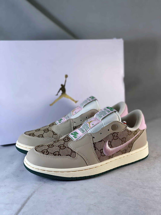 Custom GG x Air Jordan 1 Retro Low Slip AJ1 AV3918-398