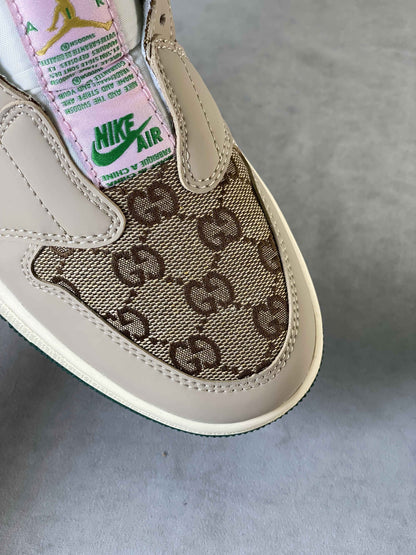 Custom GG x Air Jordan 1 Retro Low Slip AJ1 AV3918-398