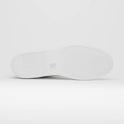 65-229-WHT Diaz Rubberized Calfskin Sneaker White Zelli Italia