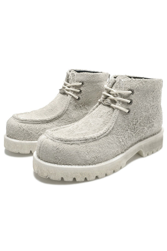 Shearling Moc Toe Lug Boots - Wolvess
