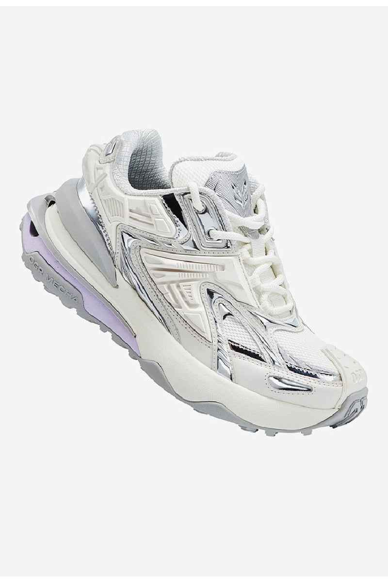Chameleon Metallic Platform Running Sneakers