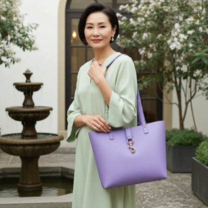 Genuine Leather Tote / Laptop Bag – pebbled leather tote MiamiLeathers.com