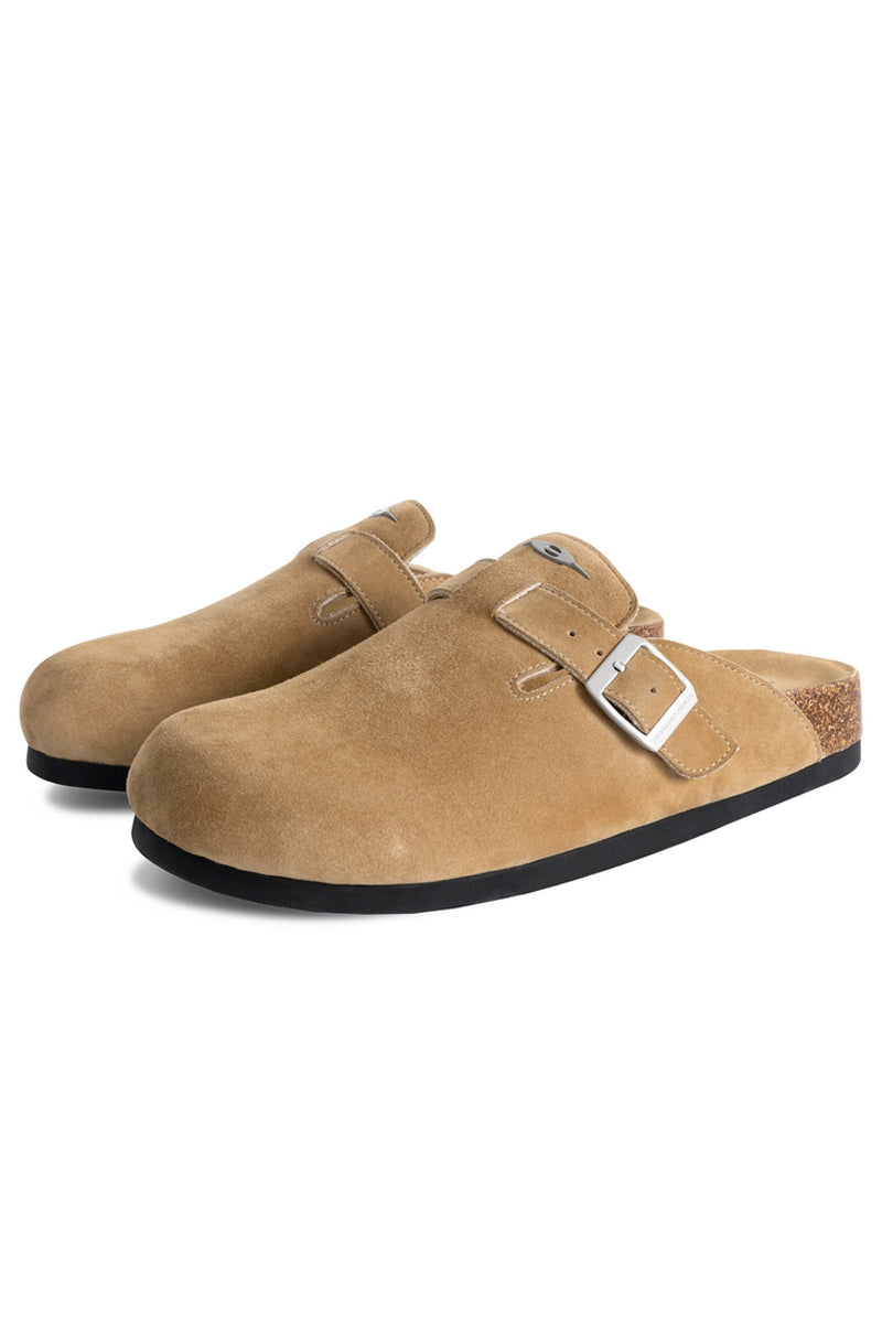 Buckle Cork Sole Clogs - Wolvess