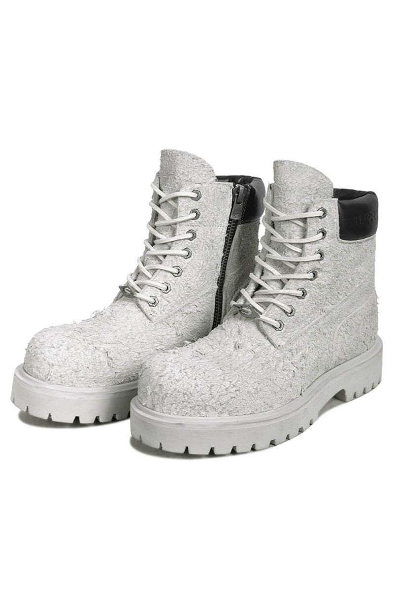 Suede Chunky Combat Boots - Wolvess