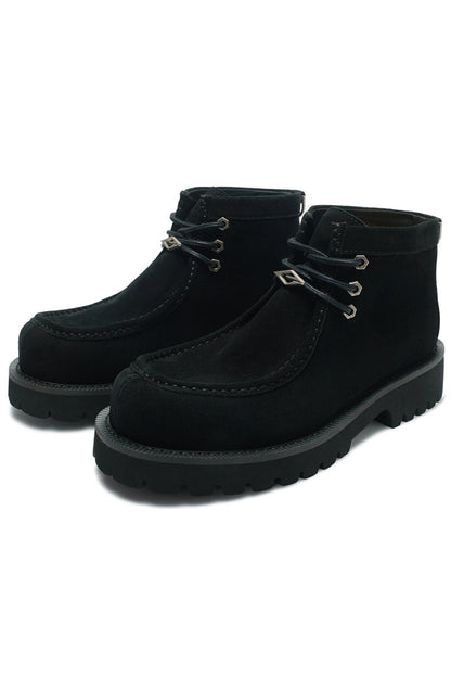 Shearling Moc Toe Lug Boots - Wolvess