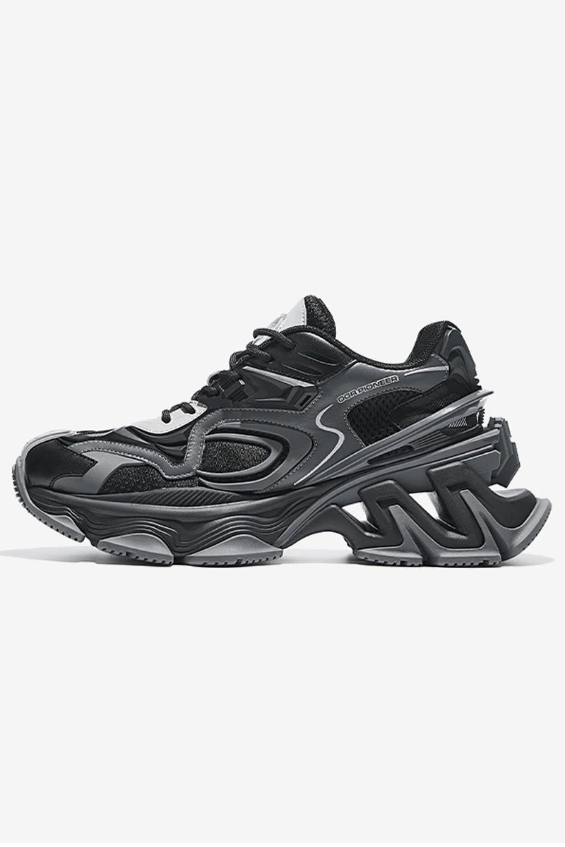 Pioneer Metallic Chunky Platform Sneakers - Wolvess