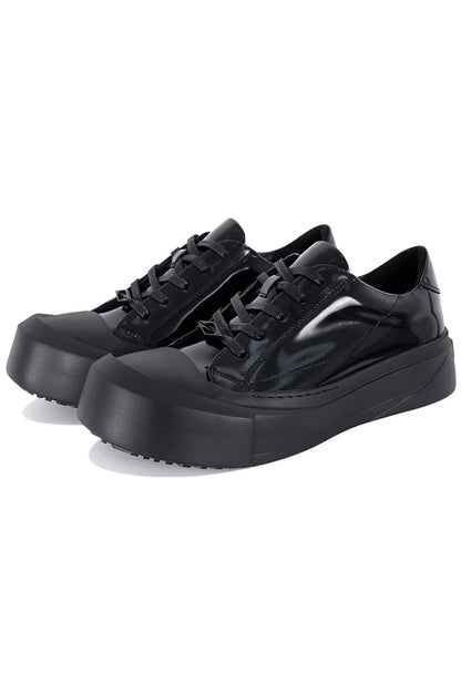 Leather Toe Cap Platform Sneakers - Wolvess