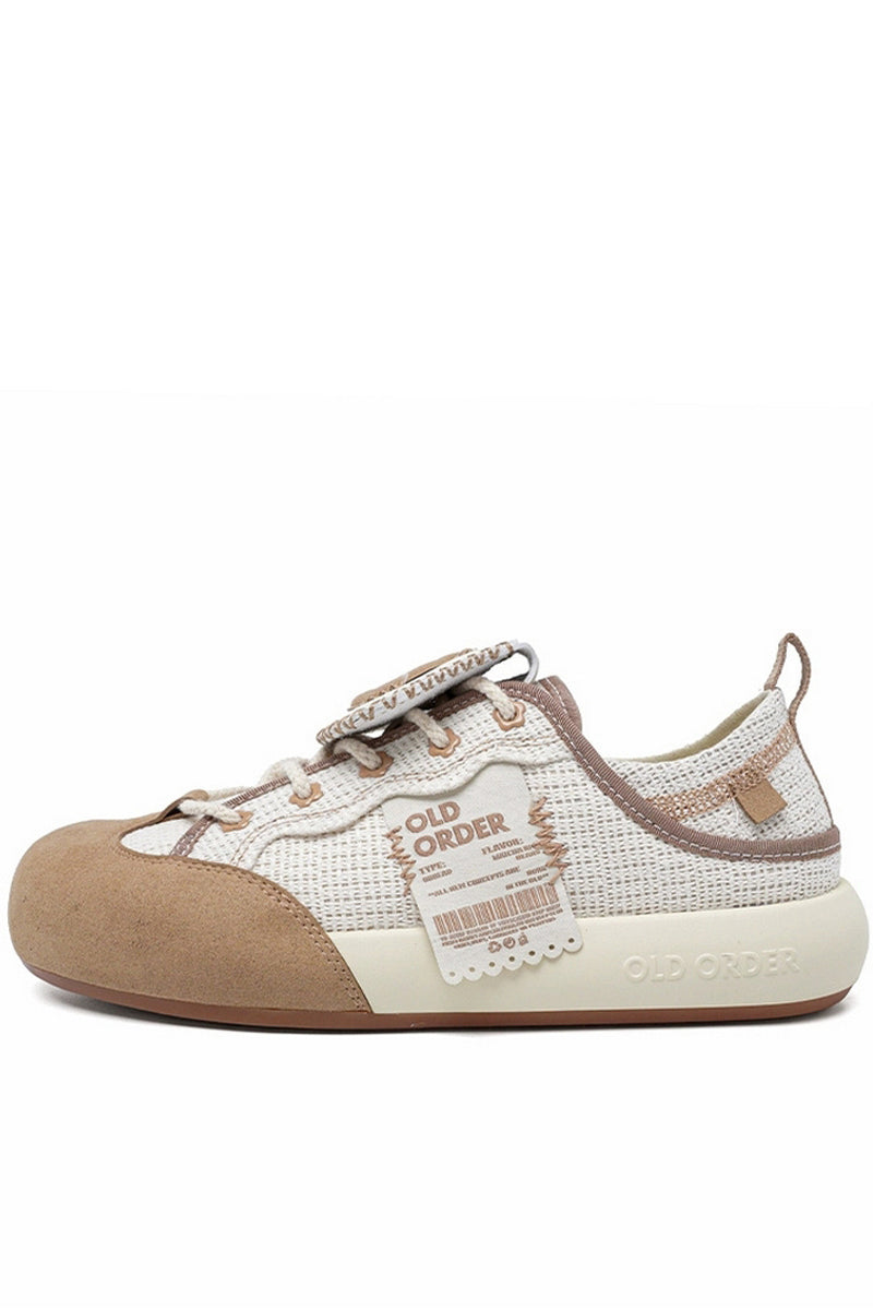 Tag Canvas Sneakers Beige - Wolvess