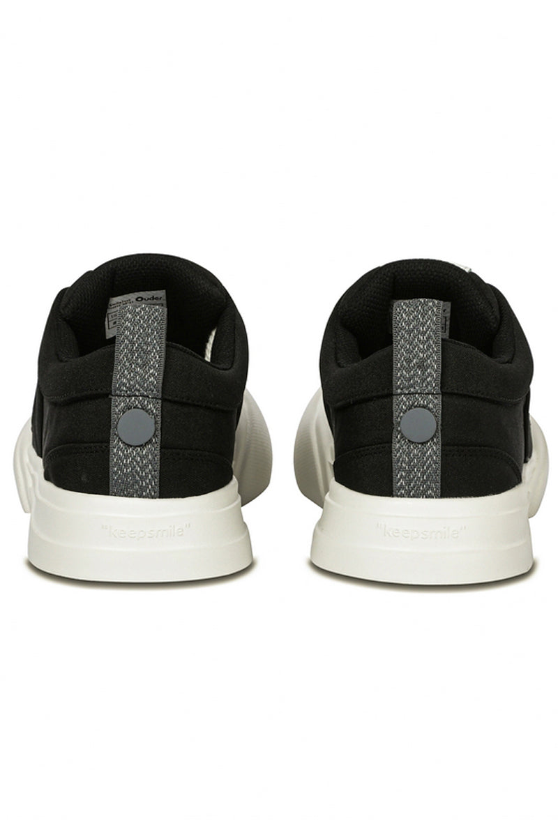 Classic Black White Platform Canvas Sneakers - Wolvess