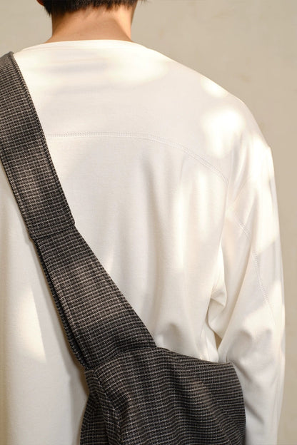 Plaid Messenger Shoulder Bag - Wolvess