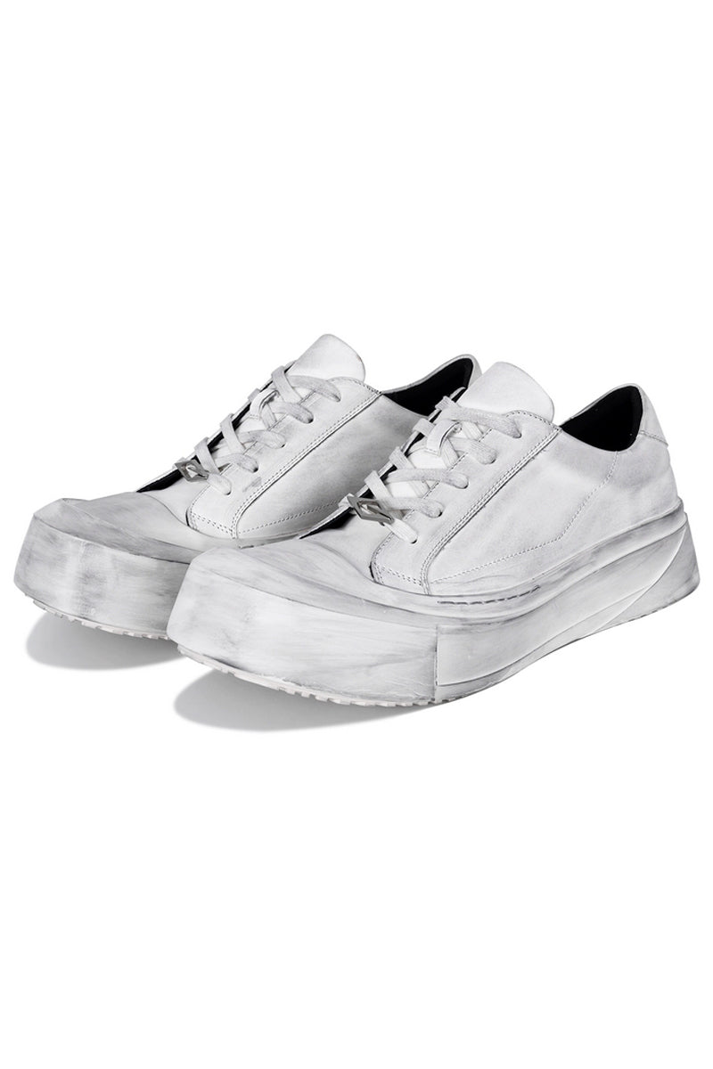 Leather Toe Cap Platform Sneakers - Wolvess