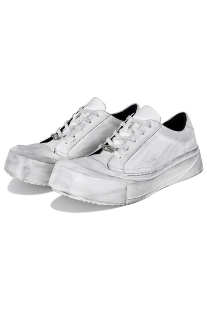 Leather Toe Cap Platform Sneakers - Wolvess