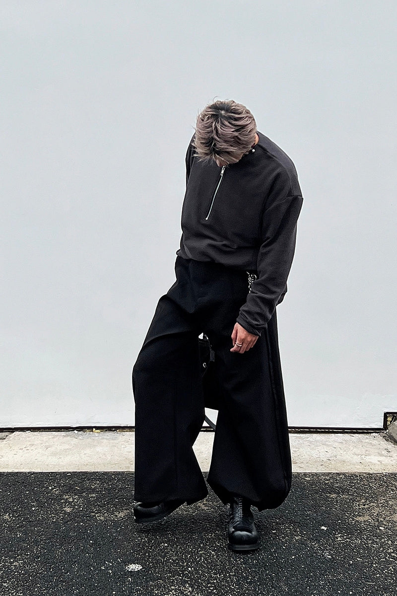 Black Leather Lace-Up Combat Boots - Wolvess