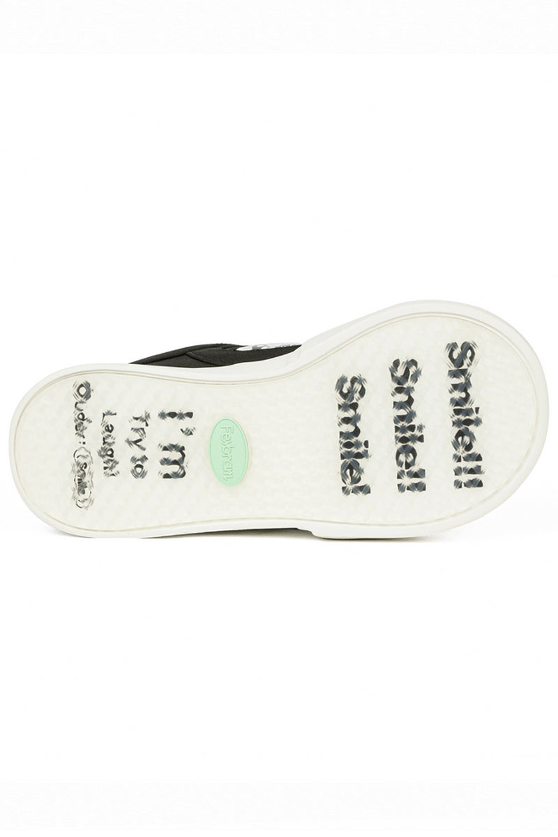 Classic Black White Platform Canvas Sneakers - Wolvess