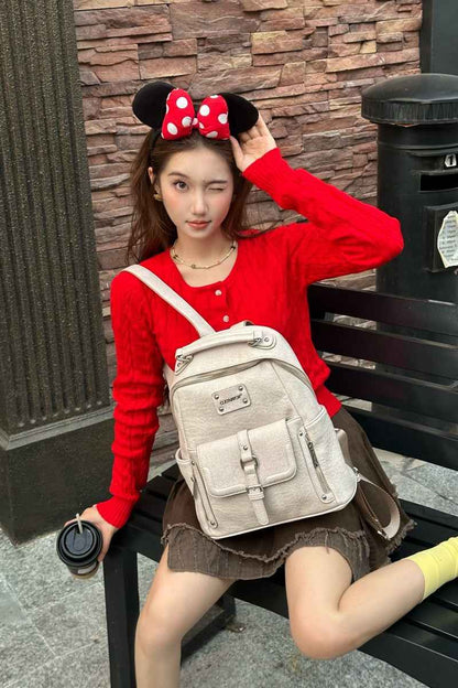 Vintage Casual Minimalist Backpack