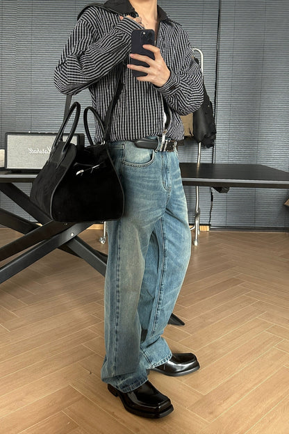 Luxe Patchwork Suede Tote - Black Elegant Handbag with Dual Handles - Wolvess