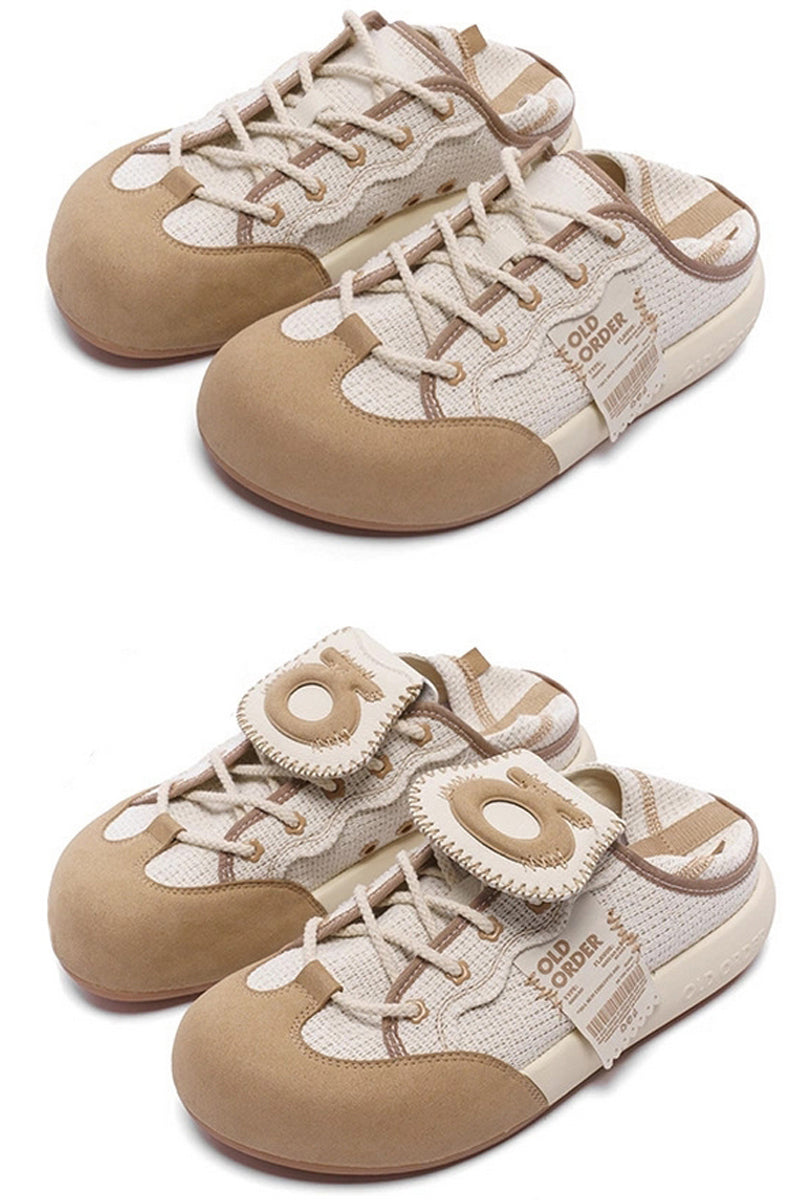 Tag Canvas Sneakers Beige - Wolvess