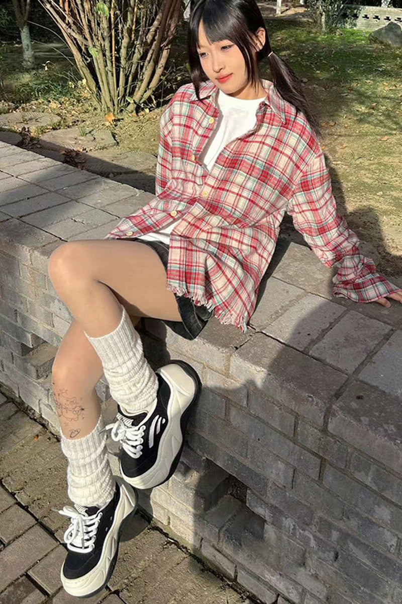 Black White Platform Wave Chunky Sneakers - Wolvess