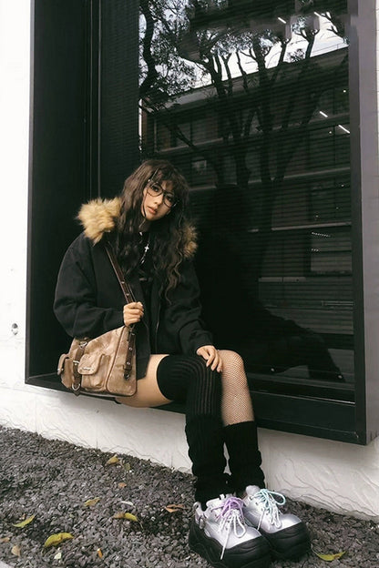 Silver Mesh Platform Wave Buckle Sneakers - Wolvess