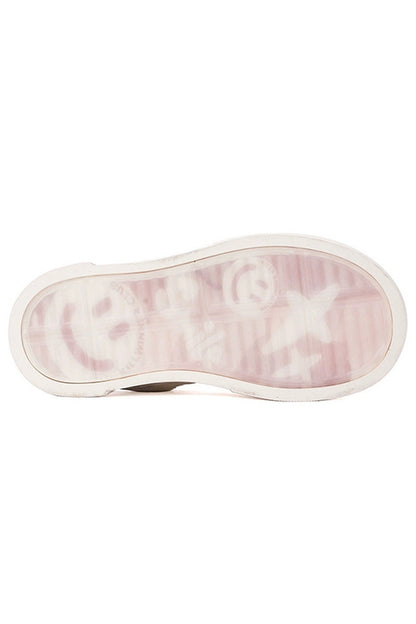 Silk All White Platform Canvas Chunky Sneakers - Wolvess