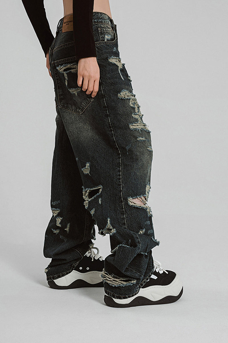 Black White Platform Wave Chunky Sneakers - Wolvess