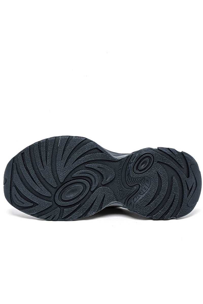 Chunky Running Sneakers Triple Black - Wolvess