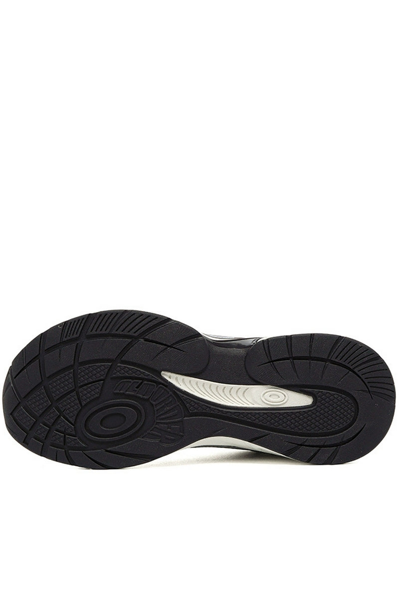 Metallic Running Sneakers Silver Black - Wolvess