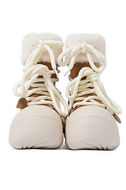 Fleece Lined Suede Winter Boots - Wolvess